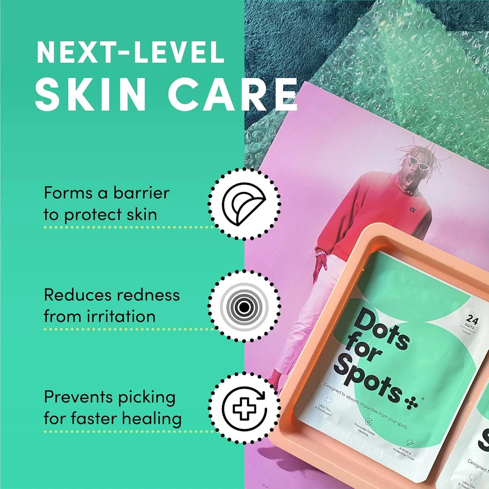 Dots for Spots Invisible Hydrocolloid Patches